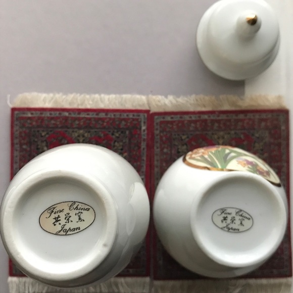 Mini Rose Vase and Ginger Jar Set ~ Japanese Fine China - Picture 10 of 11